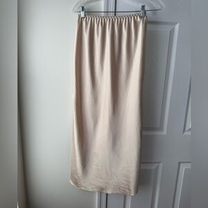 Vintage Farr West silky midi slip skirt.